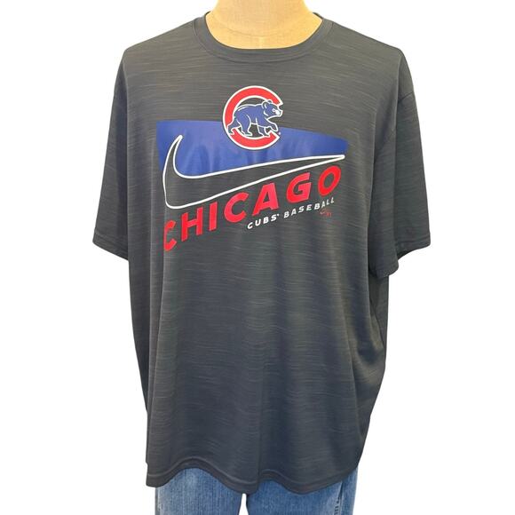 MLB CHICAGO BEARS Baseball Nike Dri-Fit Logo Tee T-Shirt Top Men's XXL 2XL - Picture 1 of 7